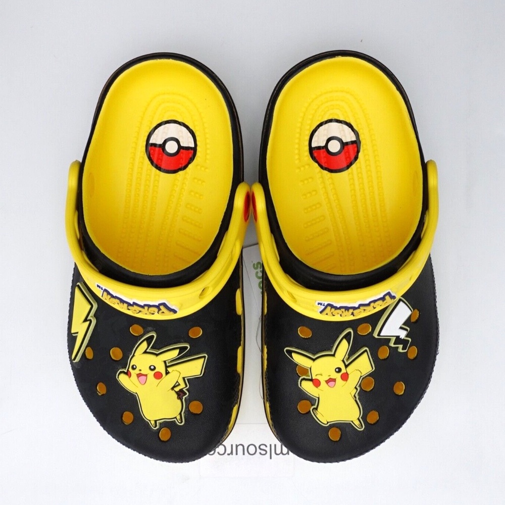 NEW Crocs Pokemon Pikachu Classic Clog 209889-7C1 Lemon